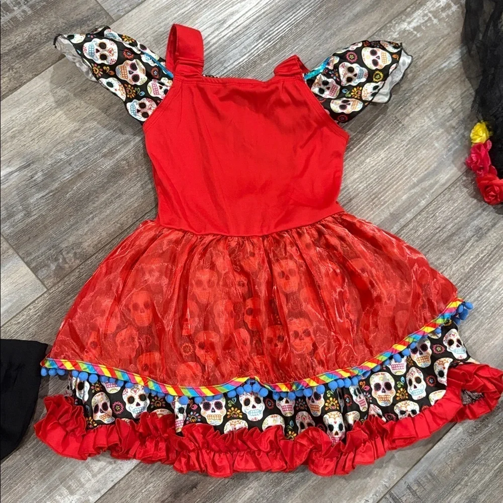 Seniorita day of the dead skull costume
